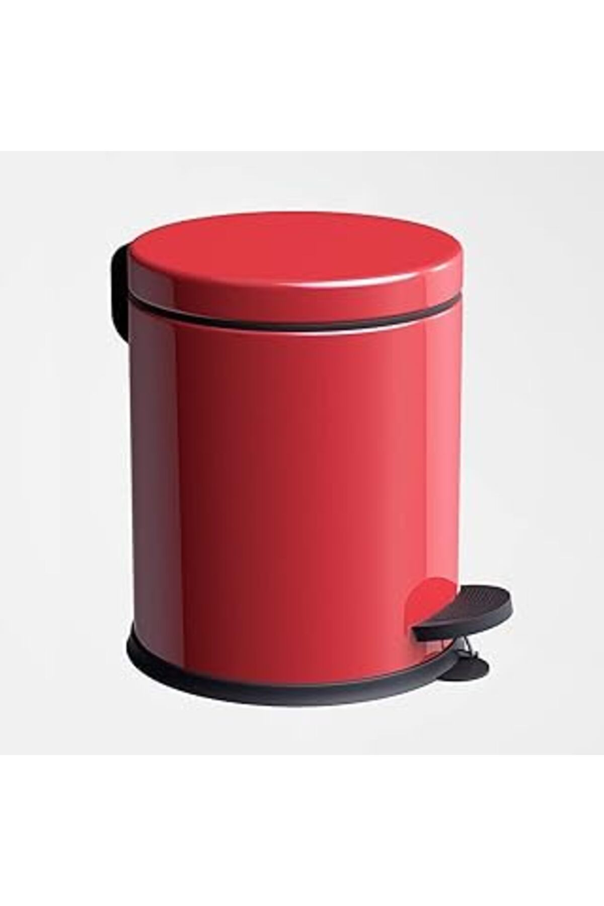 NZM TİCARET Noksi Pedallı Çöp Kovası Kırmızı 3 Lt (Nv1001R)