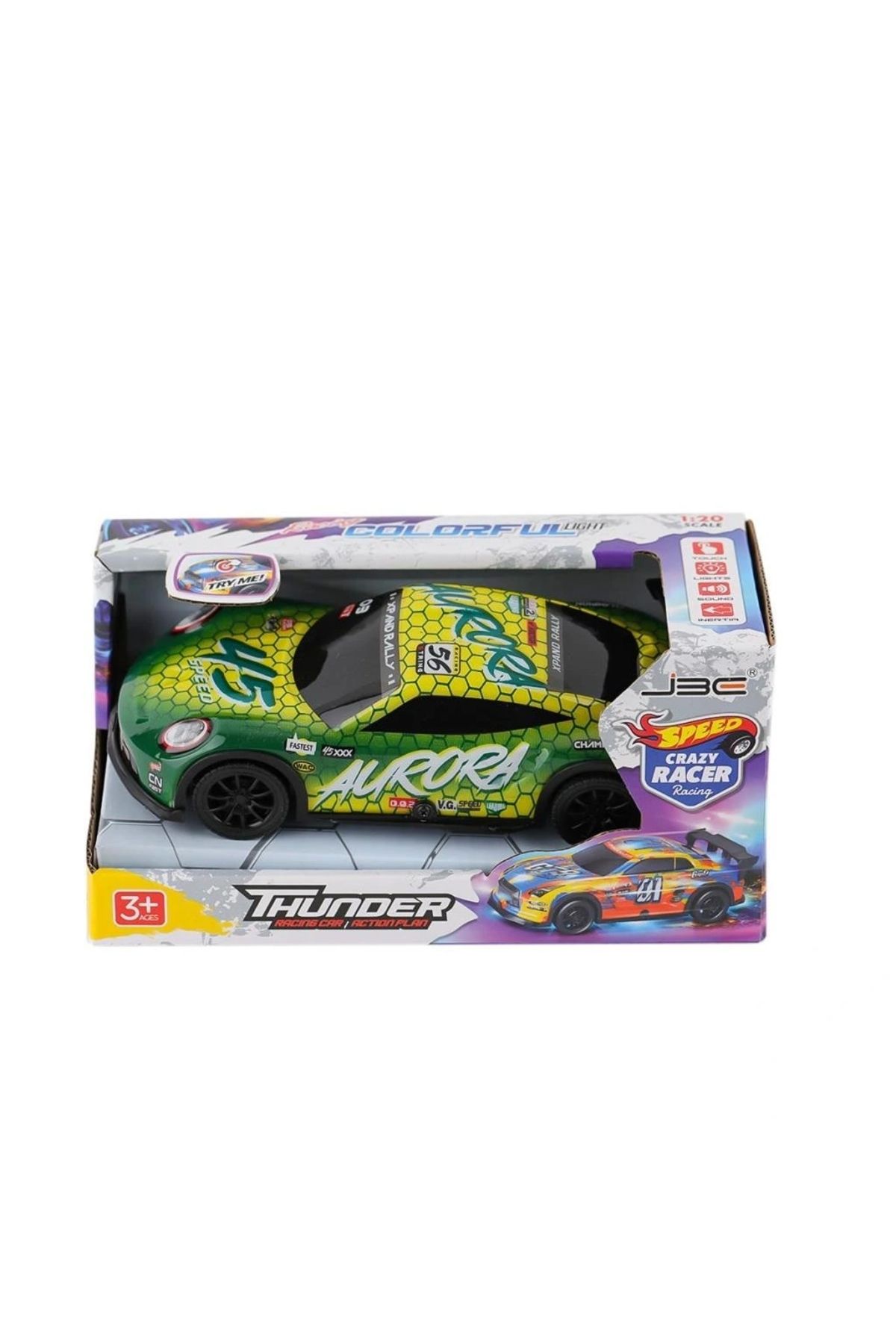 Eng Nessiworld JU688-22 Neon LEDli Ralli Araba -Birliktoys