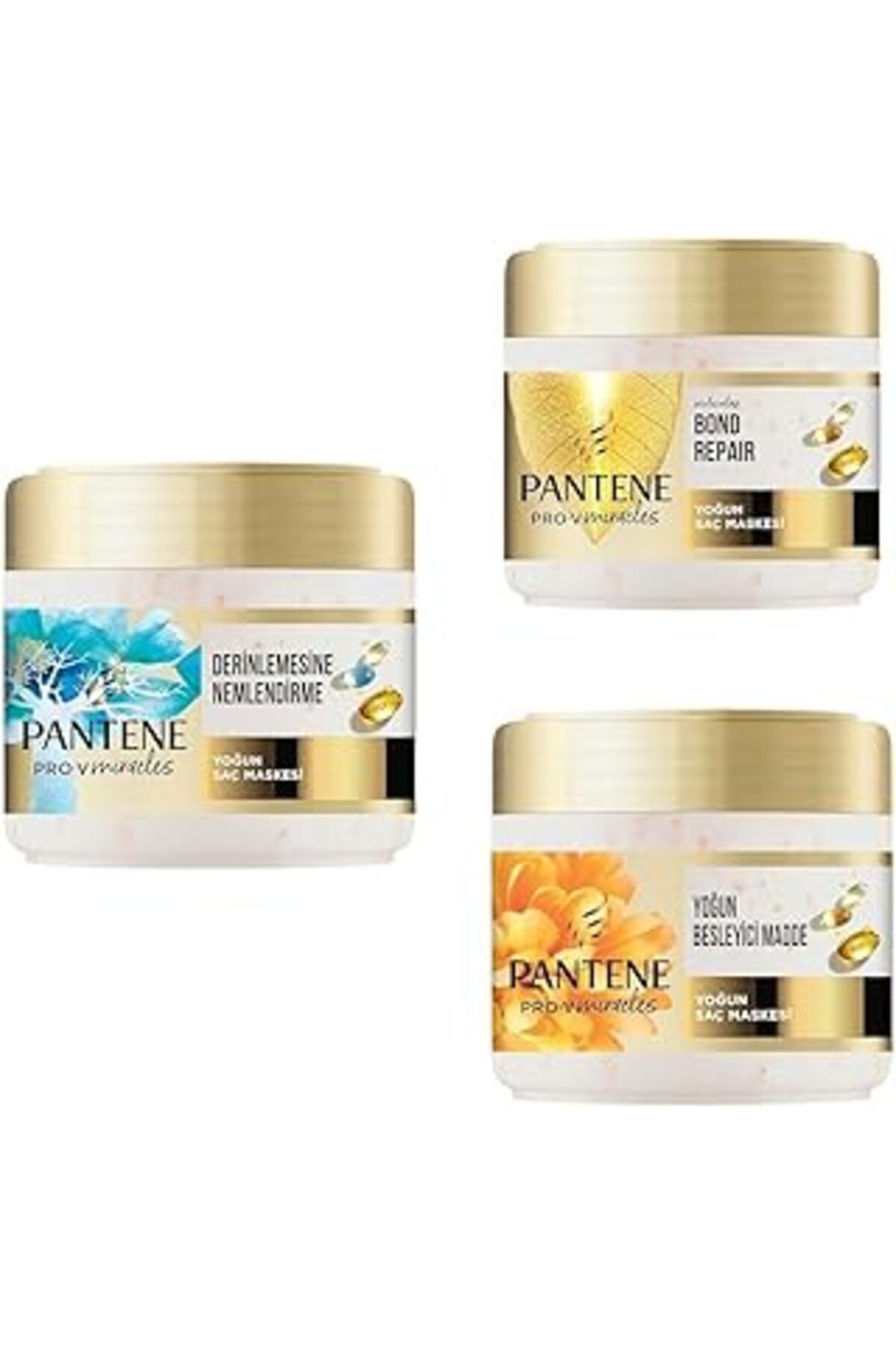 NZM TİCARET Pantene Pro-V Miracles 3'Lü Maske S 5000 Pro-V Besleyici İNci Ile