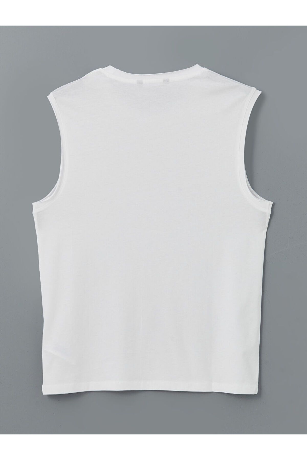 LC Waikiki-Xside White Crew Neck Men's Sleeveless T-Shirt 2