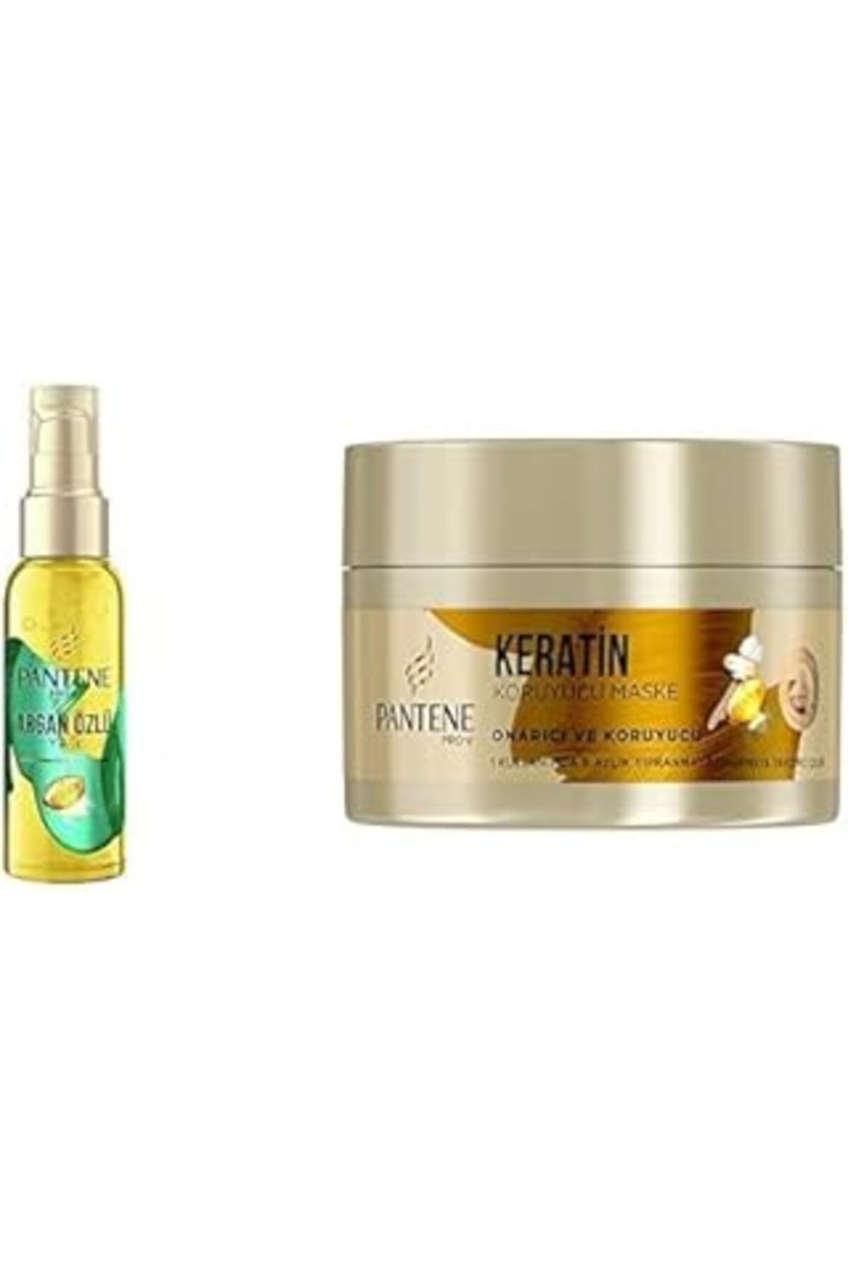 DENİZ Pantene Saç Bakım Serumu Yağ Terapisi Argan Yağlı Elixir, 100 Ml & Pantene Pro-V Onarıcı Ve Koruyuc