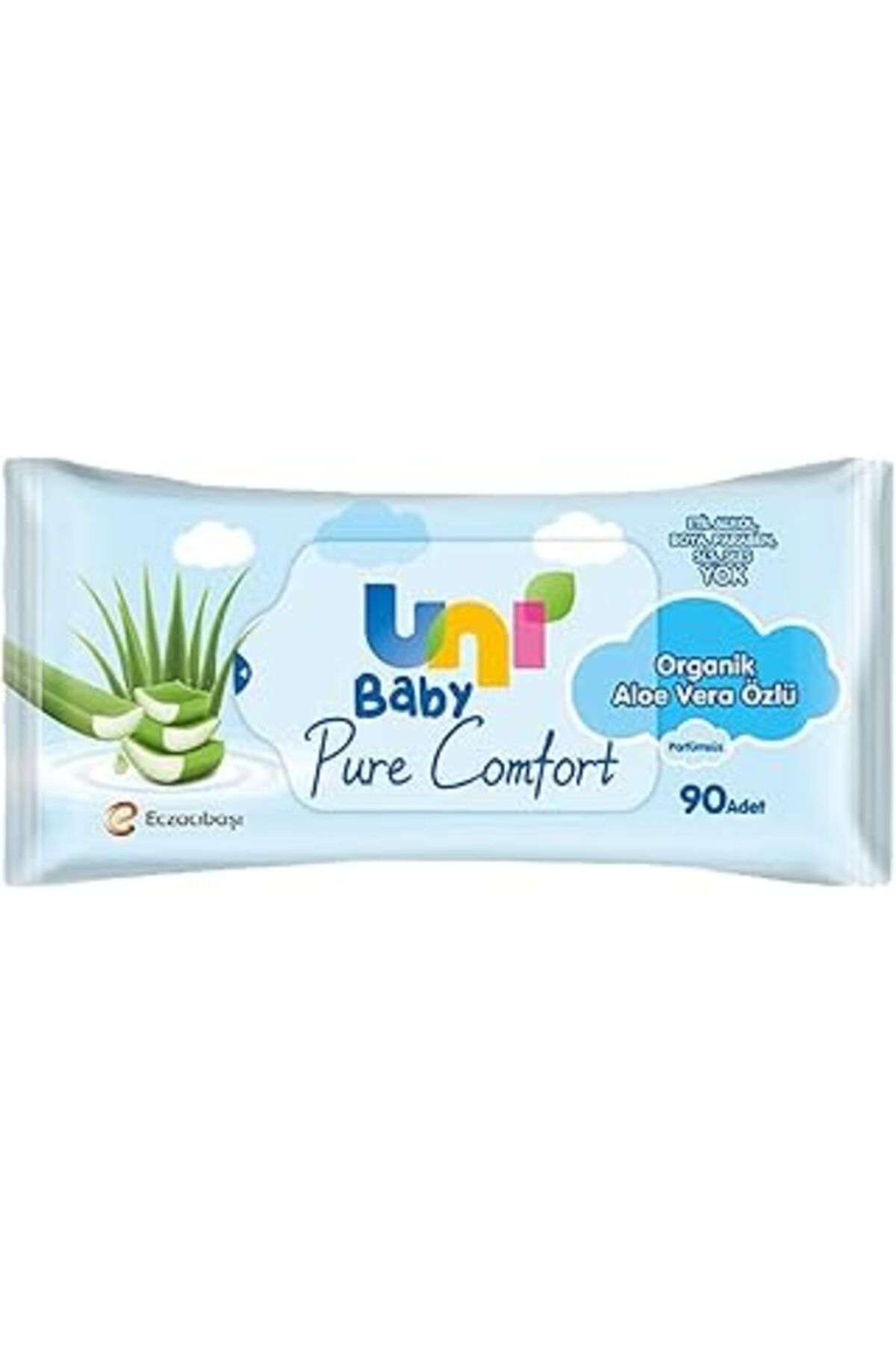 Mu Art Ahşap Uni Baby Pure Comfort Organik Aloe Vera Özlü Islak Mendil 12x90 1080 Yaprak