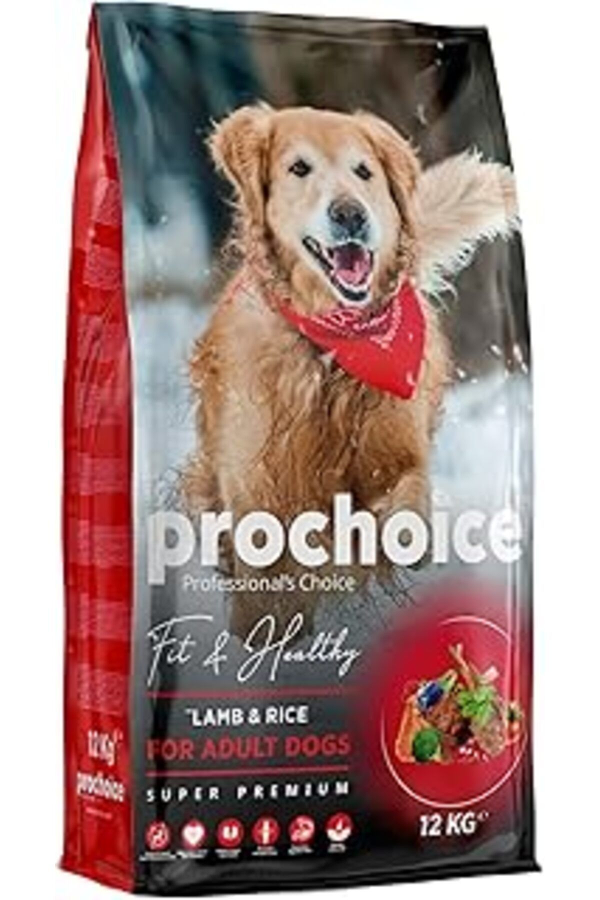 shop Prochoice Fit & Healthy, Yşkin Köpekler İÇin, Hipoalerjenik, Kuzu Etli Ve Pirinçli Kuru , 3