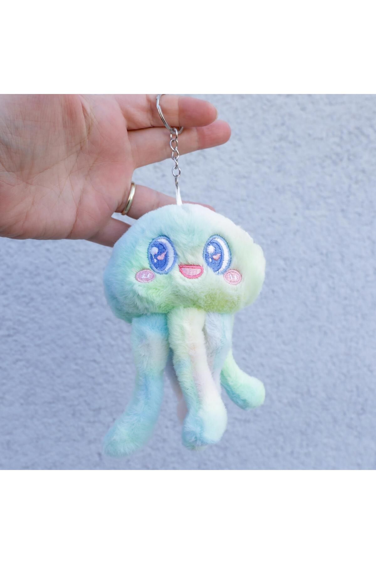 Piraye Gift Ahtapot Tasarımlı Peluş Anahtarlık Çanta Süsü