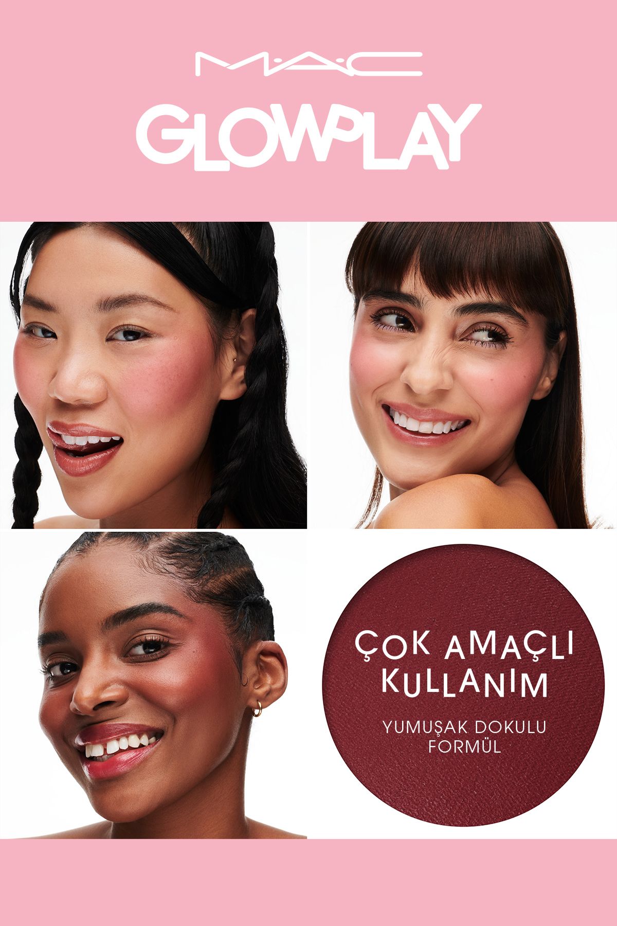 رژگونه لایه ای با بافت نرم Glow Play - Big Diva Energy 7.3 G Mac