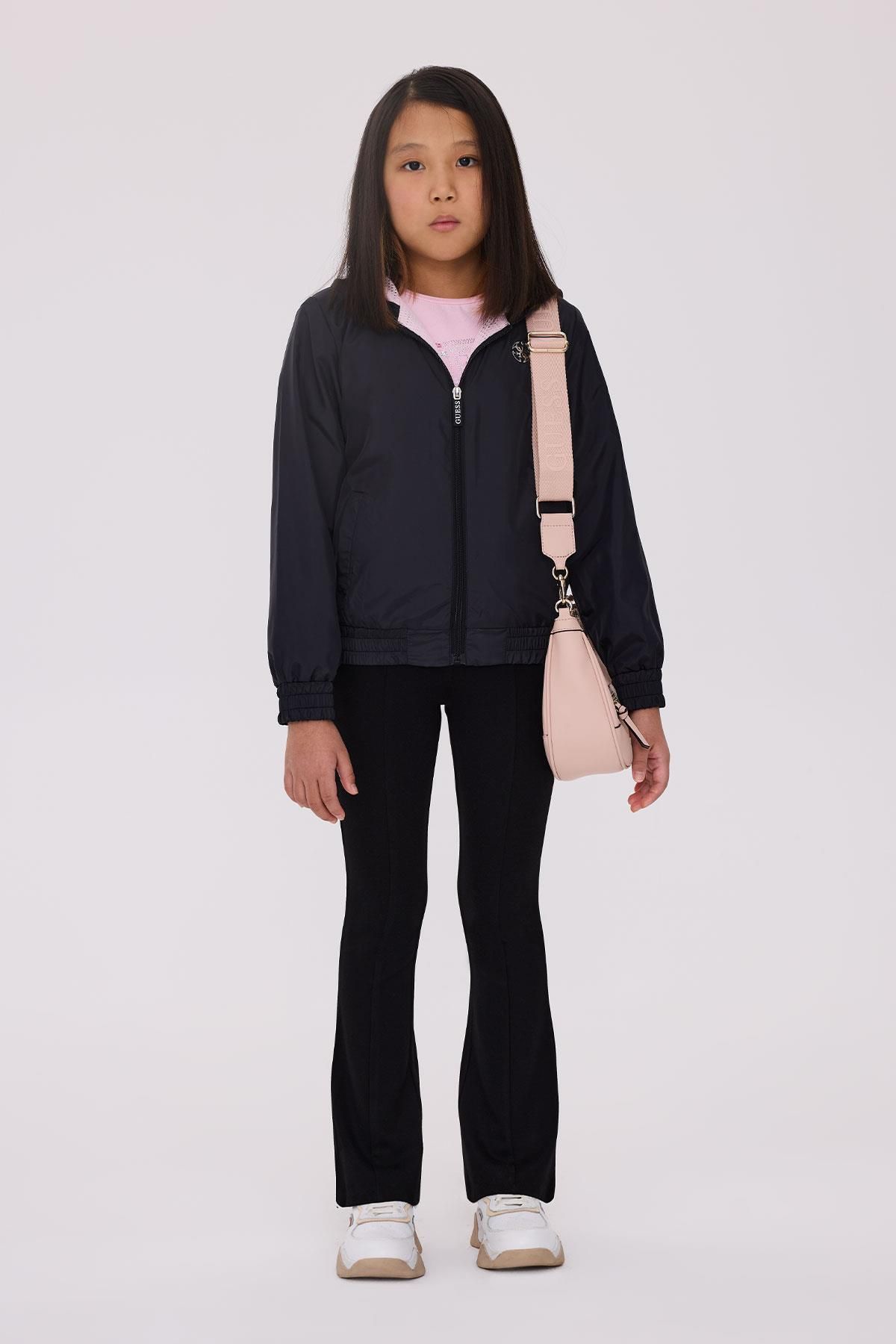 Guess-BG Store Girl's Black Raincoat 1