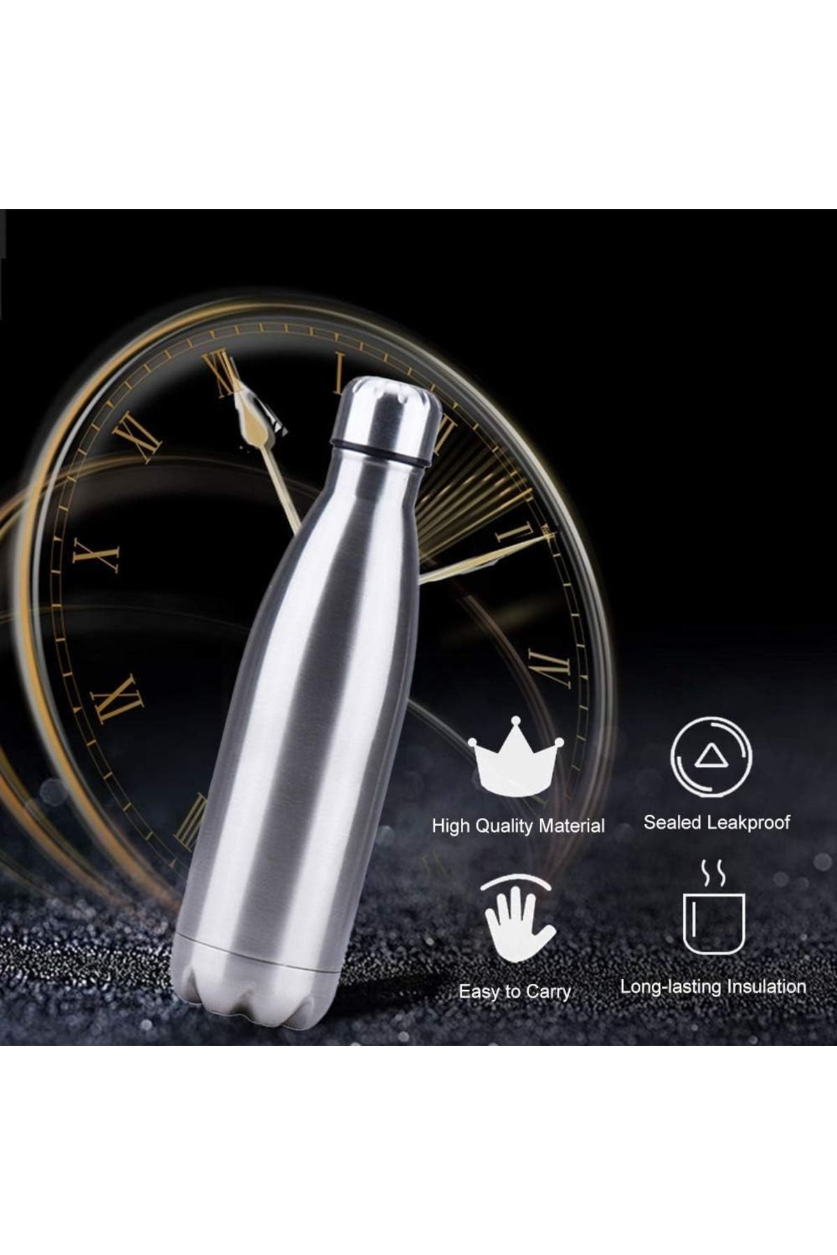 Primo Plus-Silver insulated water bottle 2