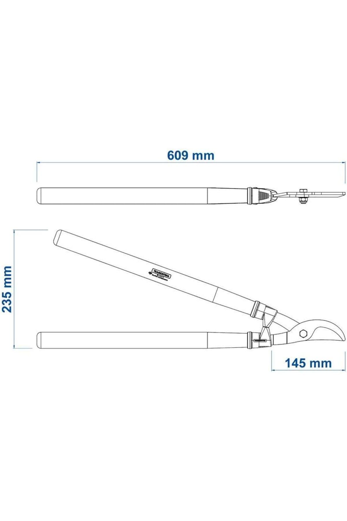 TRAMONTINA-Since 1911, Made In Brazil - Bypass Lopping Shears With Steel Blades And 60cm Wood Handle 4