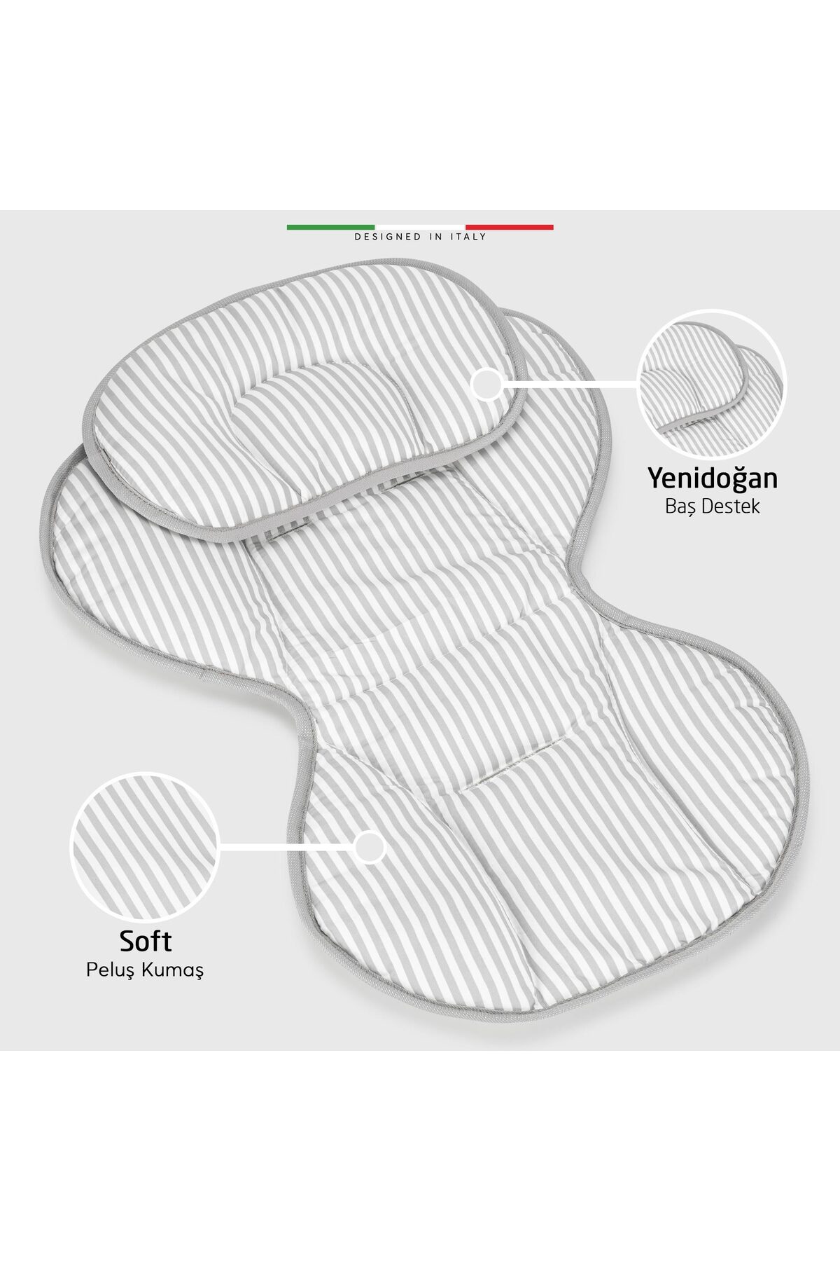 Elele Amore 2 Elektrikli Otomatik Sallanan Ana Kucağı Kademeli Gri fotoğrafı 7 (önizleme)