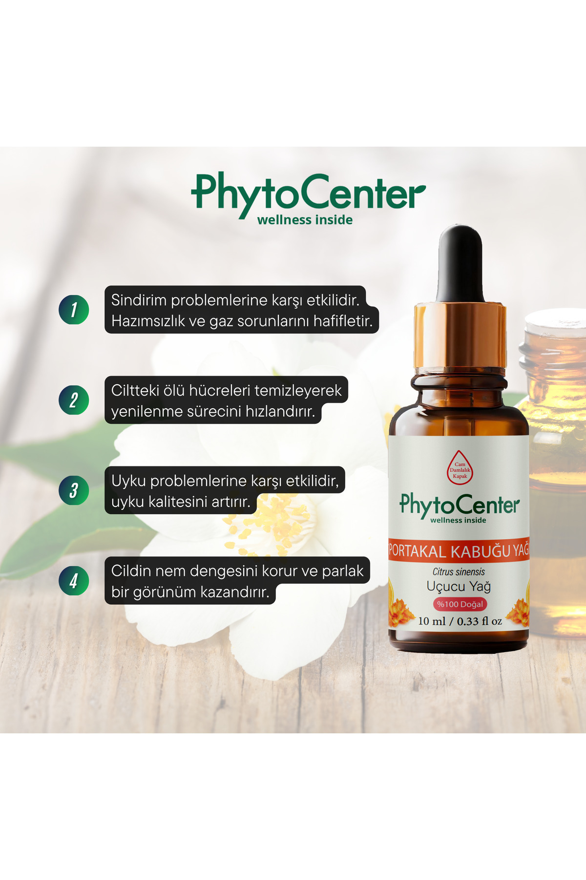PHYTOCENTER-Orange Peel Essential Oil 10 ml 3
