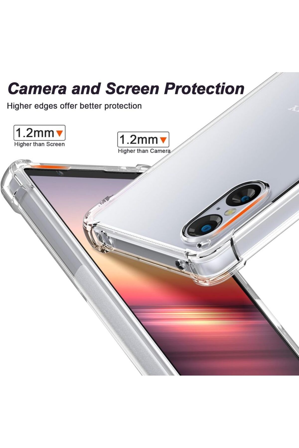 Choice-For Xperia 5 III Transparent TPU Transparent Phone Case for Sony Xperia 1 VI V 5 IV 10 III II Protec 3