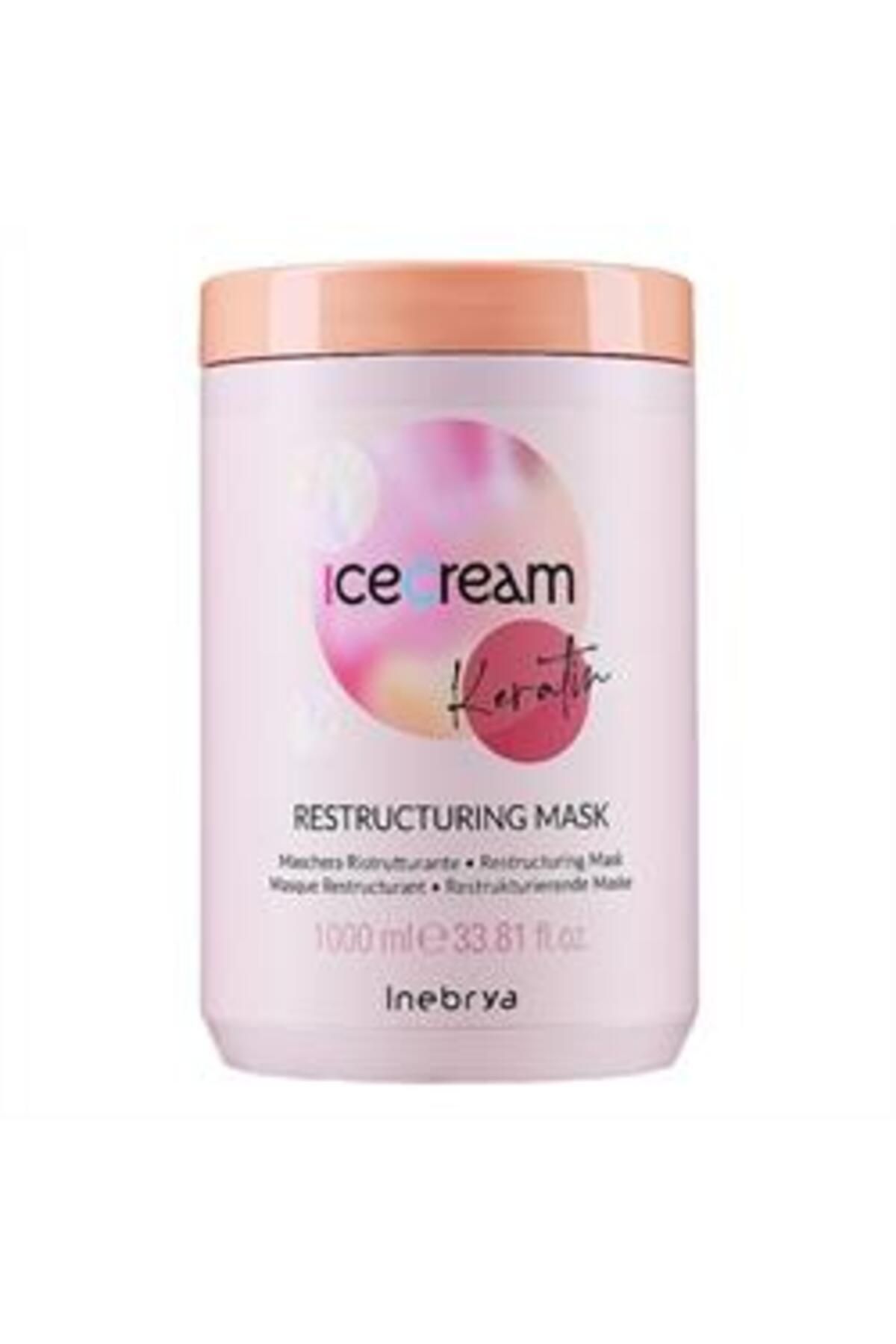 Inebrya-Ice Cream Keratin Restructuring Restructuring Keratin Mask 1000ml Eva 1