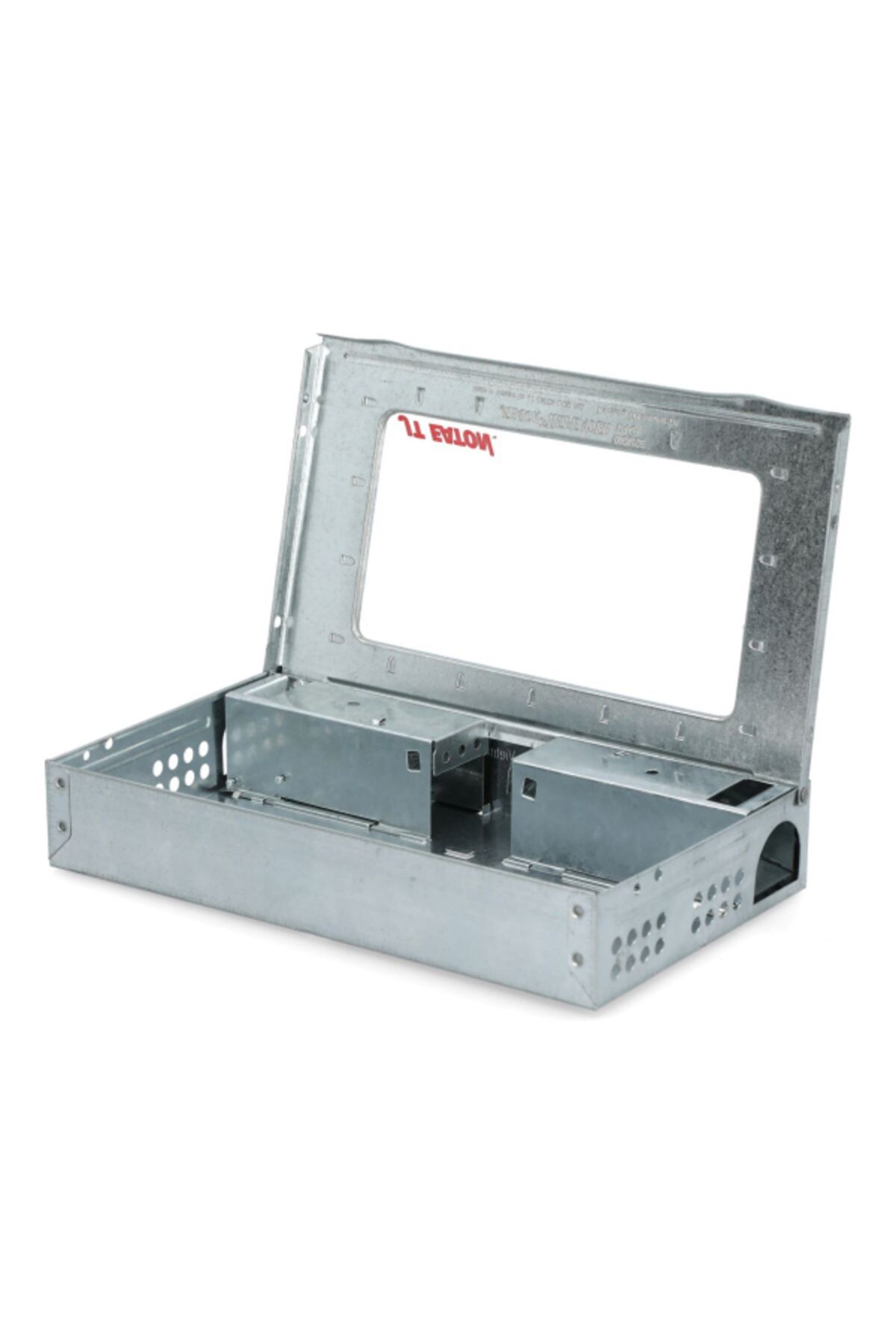 Jt Eaton-Non-Jamming Repeater Multiple Catch Steel Mouse Trap with Window Silver and Clear 4
