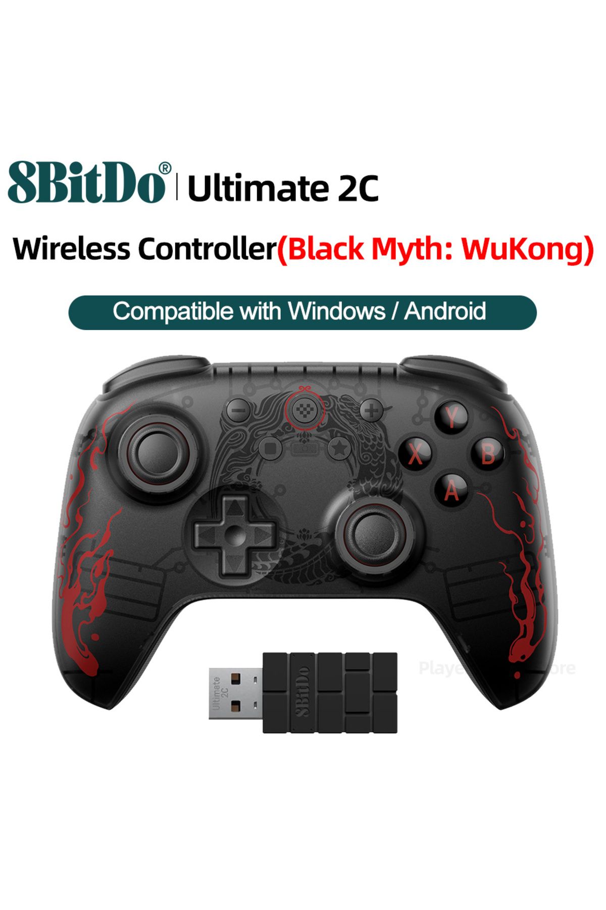 Choice-Wireless 8BitDo Gamepads PC Black Myth Wukong Ultimate 2C Wireless or Wired Gaming Controller Window 1