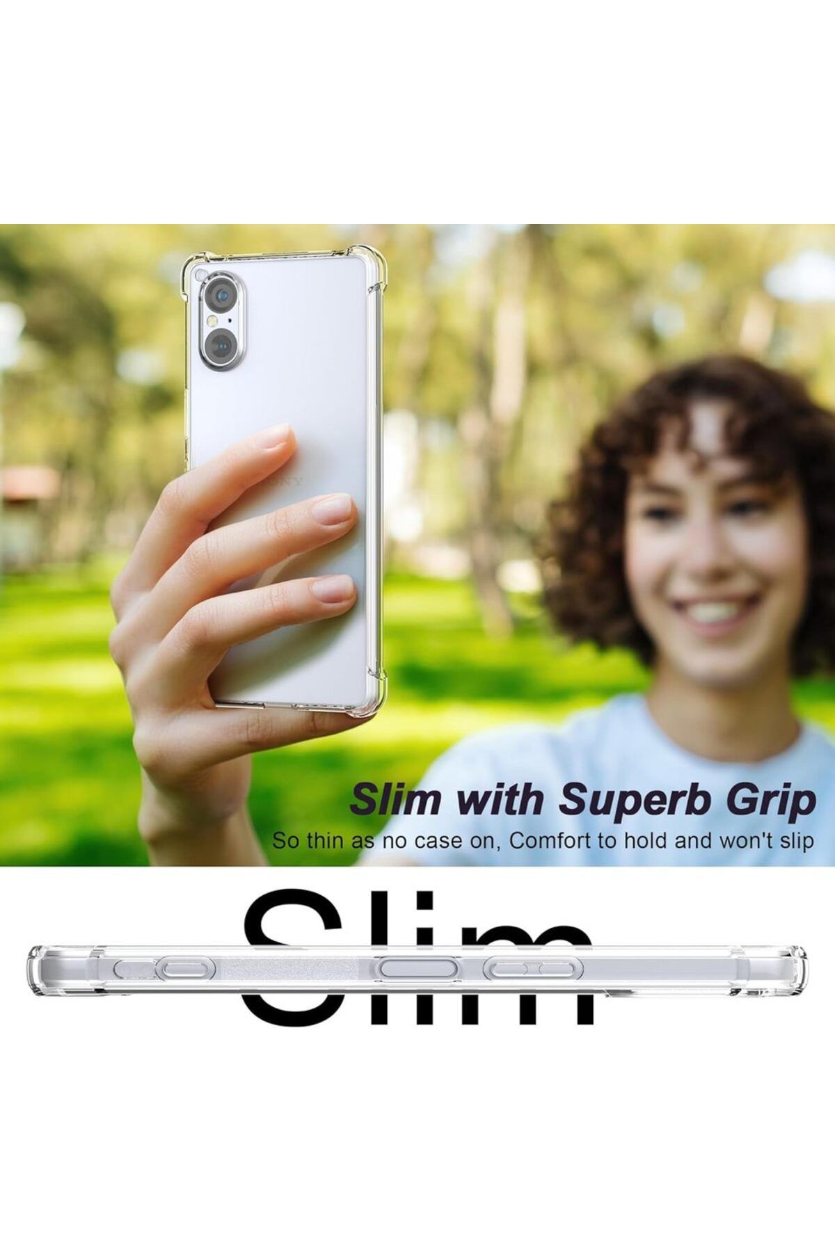 Choice-For Xperia 5 III Transparent TPU Transparent Phone Case for Sony Xperia 1 VI V 5 IV 10 III II Protec 5