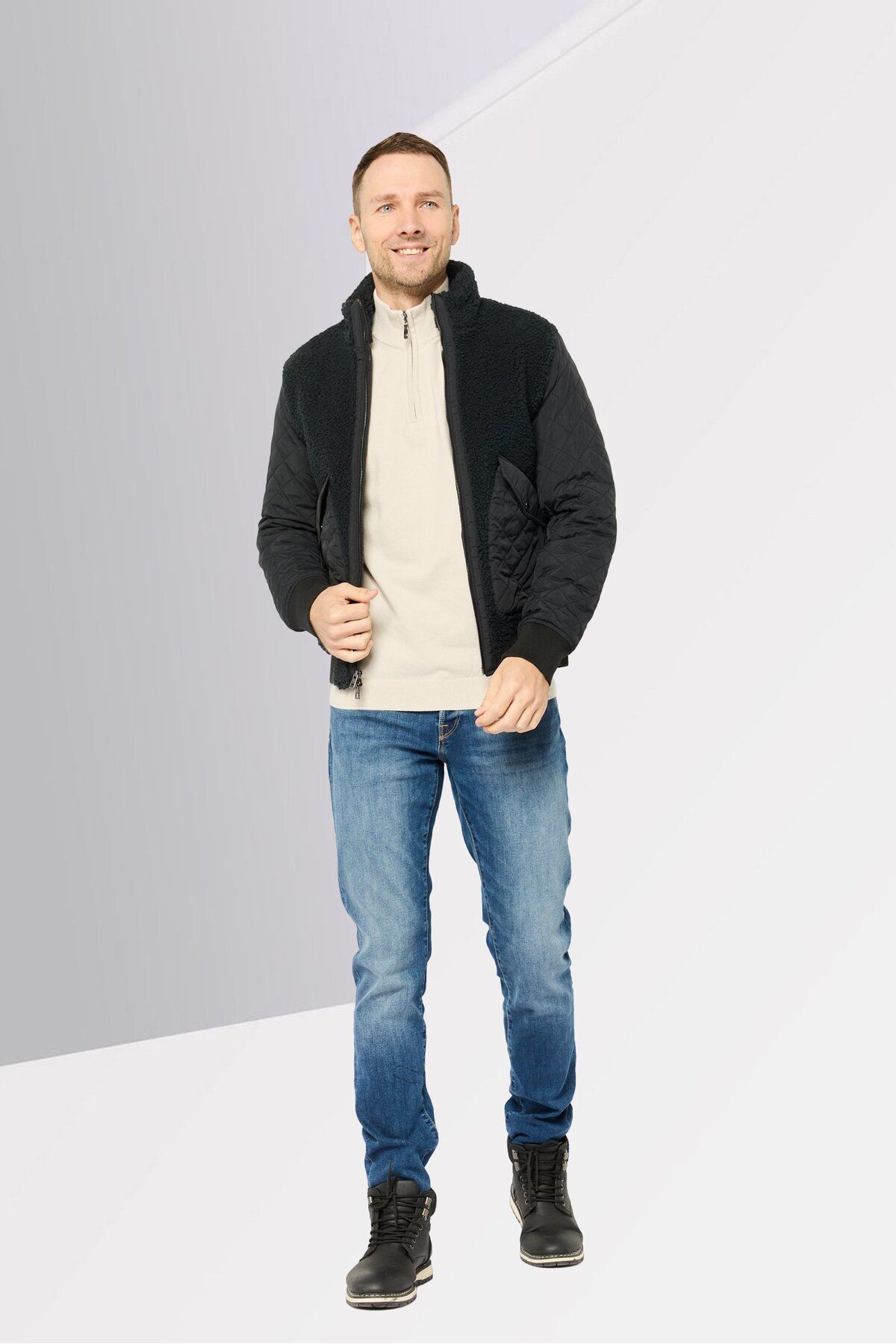 Michael Kors-Men Quilted Soft Shell Jacket, Black 2