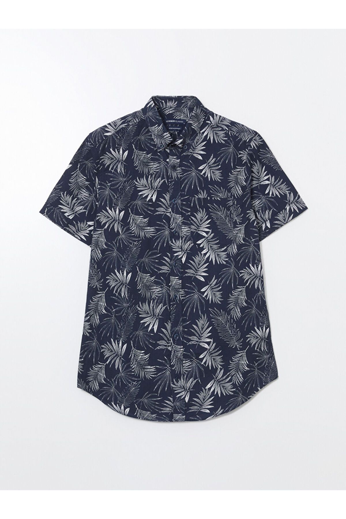 LC Waikiki Yeni Sezon Regular Fit Kisa Kollu Desenli Poplin Erkek Gomlek - S5FG12Z8