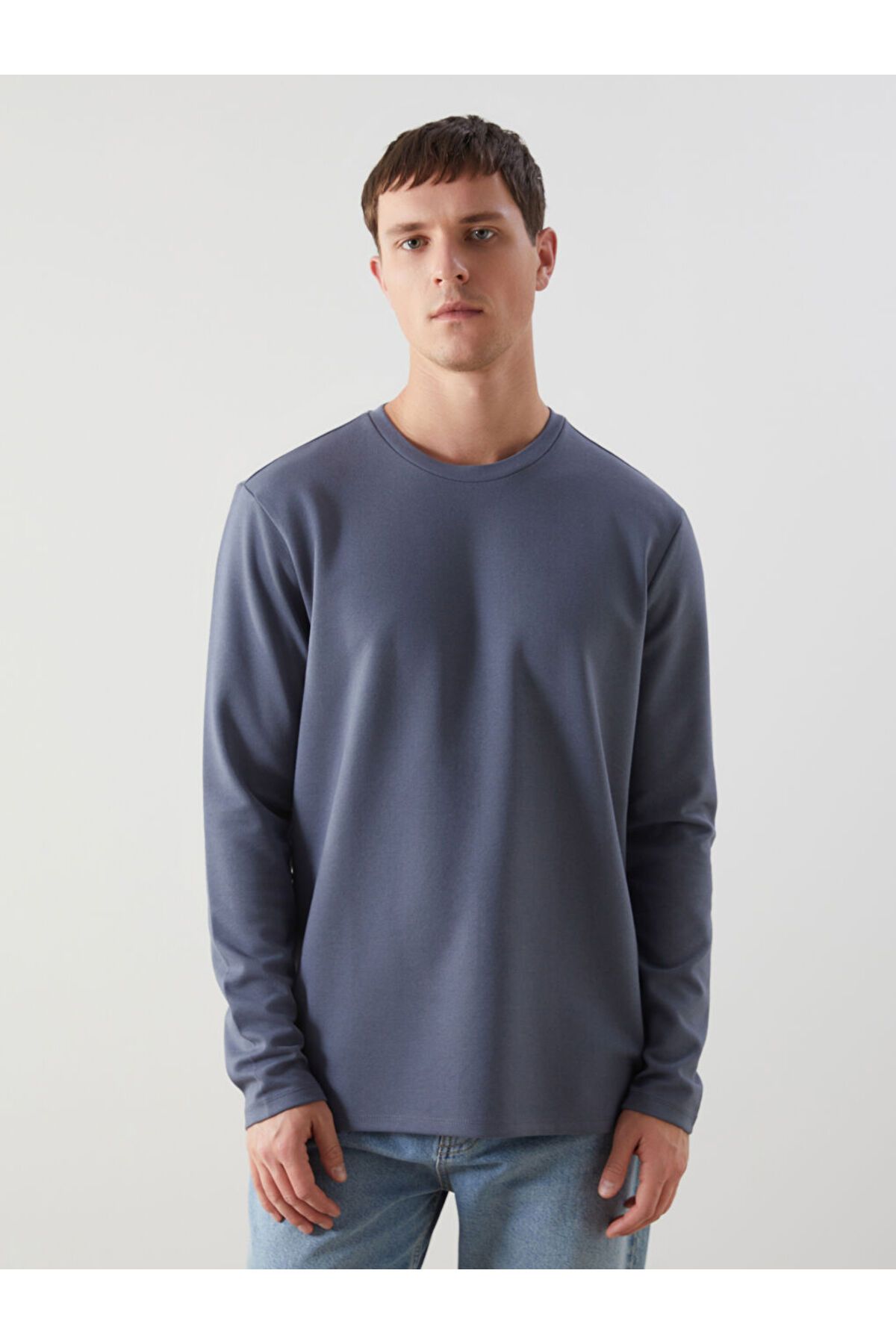 LC Waikiki Bisiklet Yaka Uzun Kollu Erkek Sweatshirt