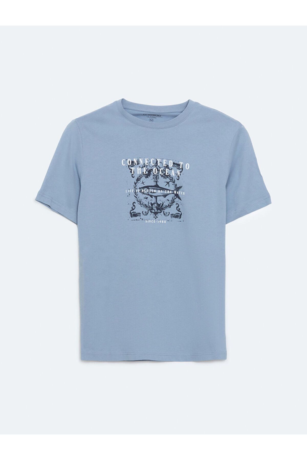 LC Waikiki-Ανδρικό Tisort με στάμπα Crew Neck New Season - S5FA51Z8 5