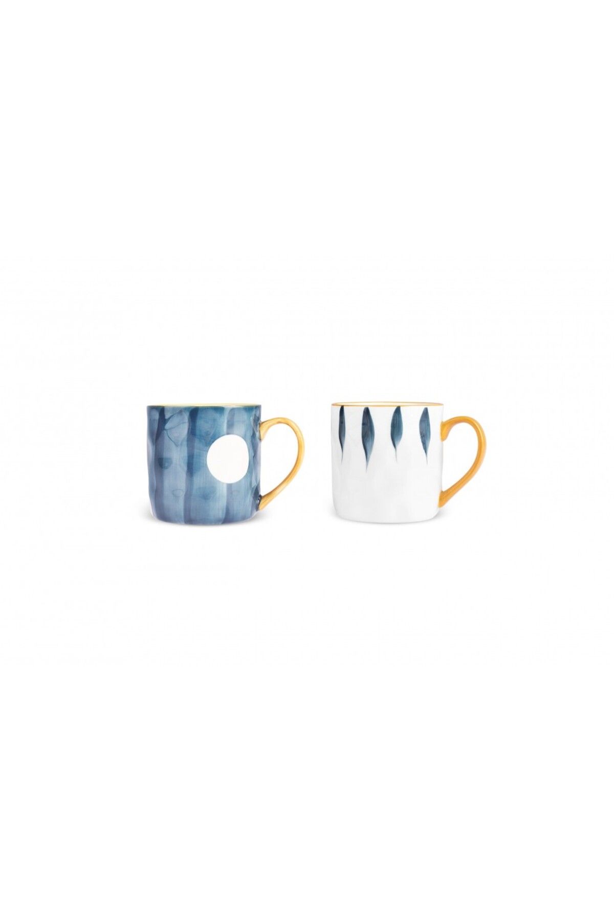 Karaca-Canarie 2-teiliges Steinzeug-Becher-Set, 350ml, Mehrfarbig 4