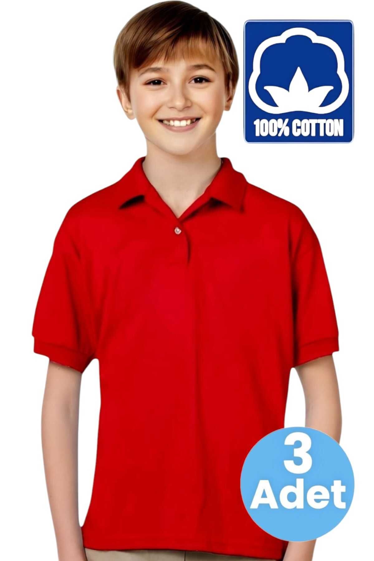 Uniquerrs Tricouri Polo Pentru Băieți, 100% Bumbac, 3 Cutii, Uniforme Casual Și Școlare Masculin - 11–12 years