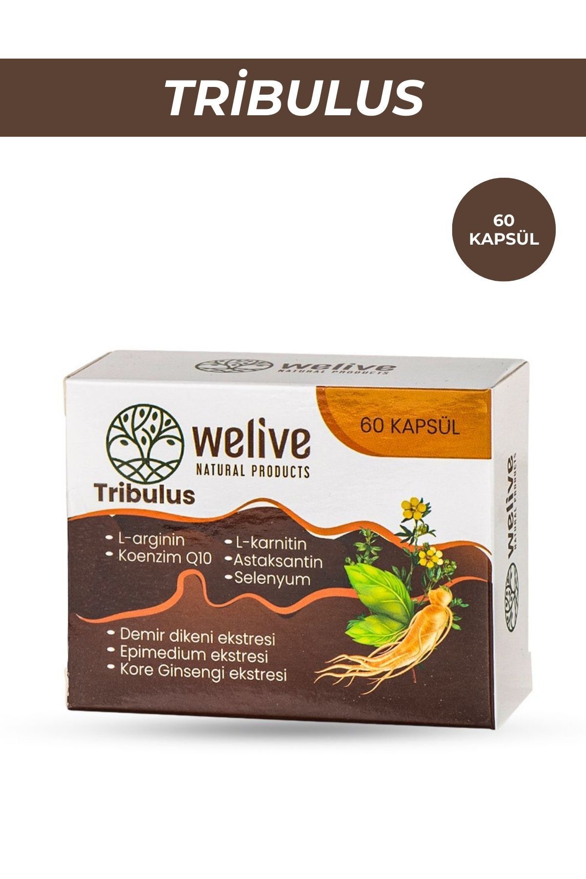 Welive Welıve Demir Dikeni - Tribulus/ 60 Cap