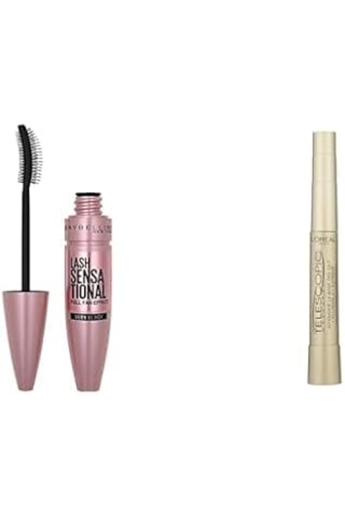 NZM TİCARET New York Lash Sensational Yelpaze Etkili Siyah Maskara 1 Paket (1 X 9.5 Ml) + L'Oréal Pa