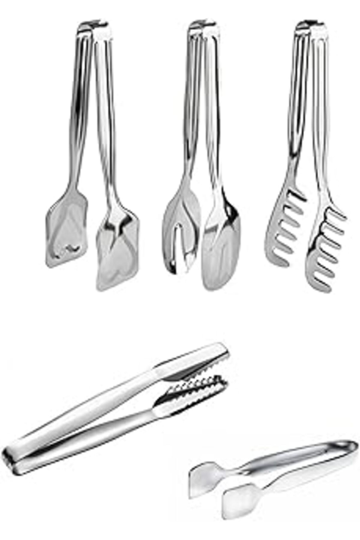 Mu Art Orret Home 5 Parça Maşa Set,Makarna,Salata,Şeker,Buz Maşası