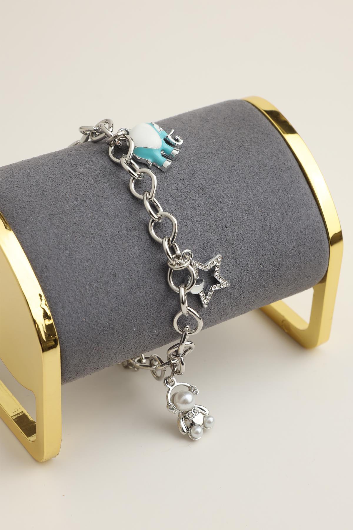 Modex-Elephant Star Child Figured Chain Bracelet (17+5cm) 2