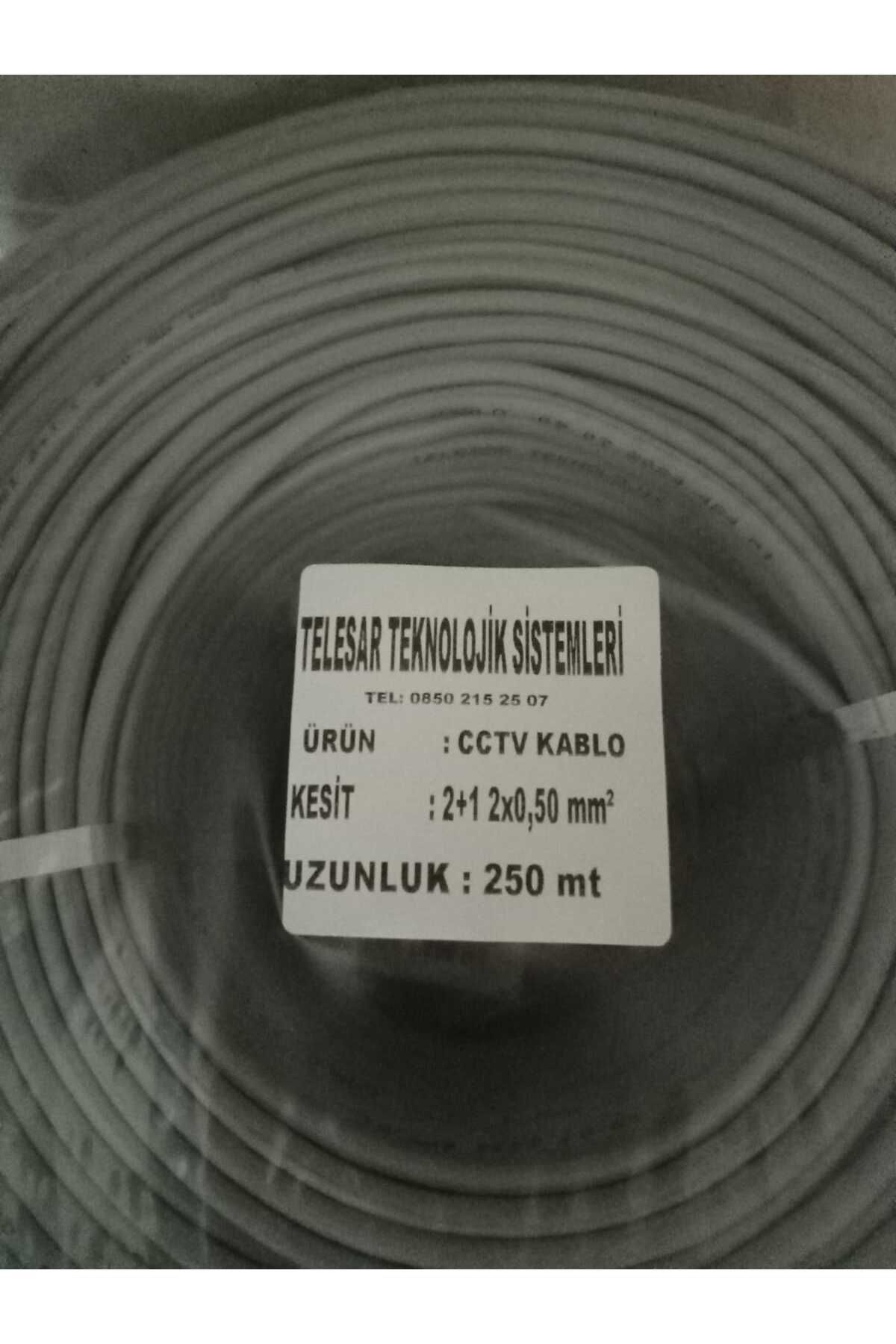 telesar MARKA YERLİ ÜRETİM 2+1*0,50mm KAMERA KABLOSU