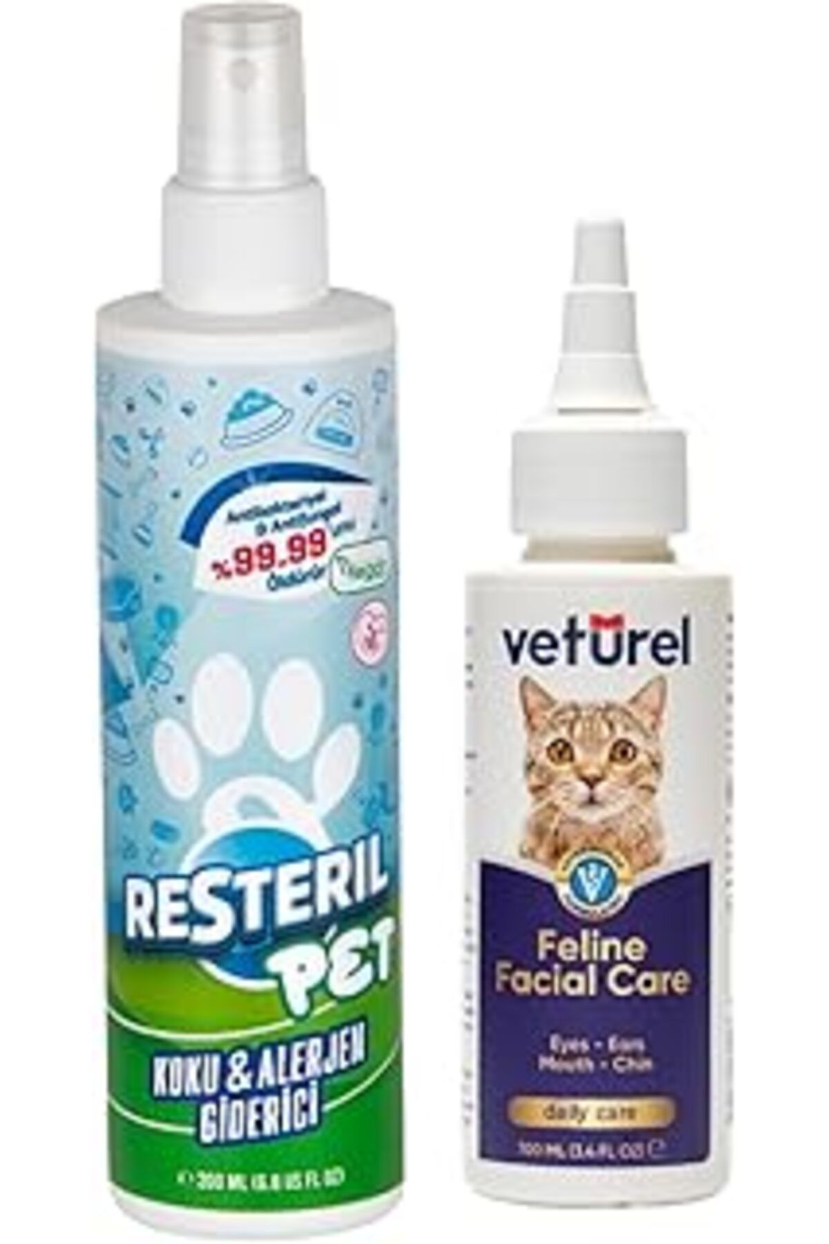 robotrend Resteril Hijyen Spreyi Pet 200Ml + Veturel Yüz Bakım Solüsyonu 100Ml
