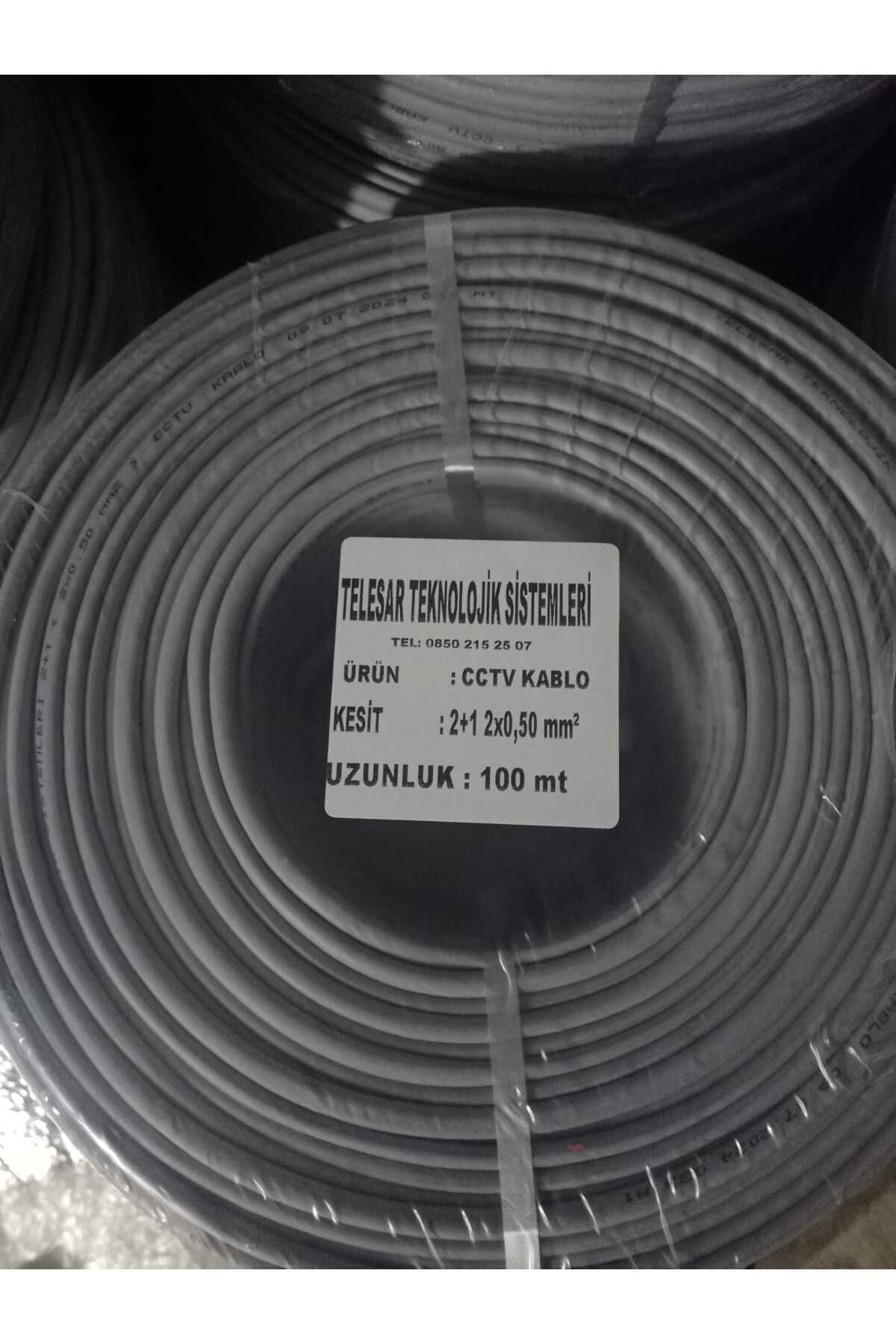 telesar MARKA YERLİ ÜRETİM 2+1*0,50mm KAMERA KABLOSU