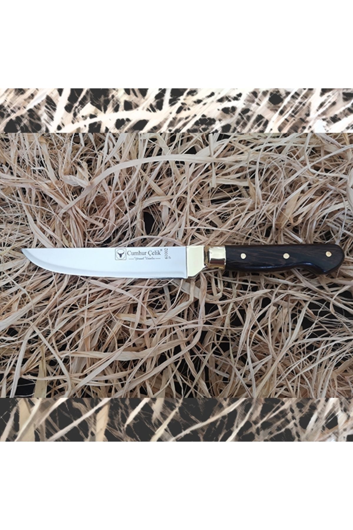 OEM Sürmene Cumhur Çelik 61002 Mutfak Bıçağı No:2, 13 cm, Venge Sap