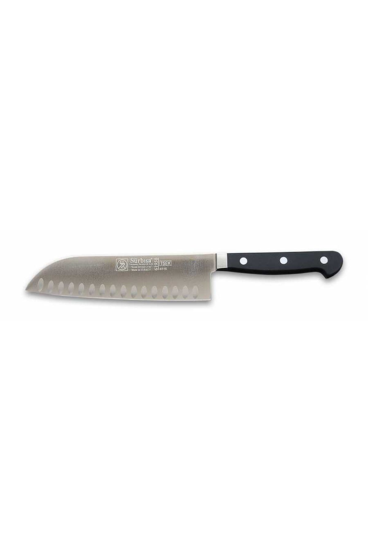 OEM 61950 - Sıcak Dövme Oluklu Santoku Şef Bıçağı 18 cm