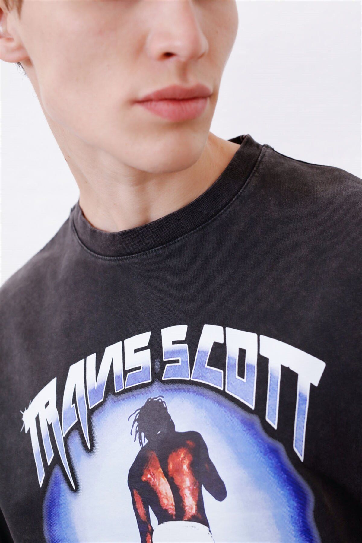 Trendiz-Unisex Travis Scott 101 Waschbares Anthrazit-T-Shirt 4