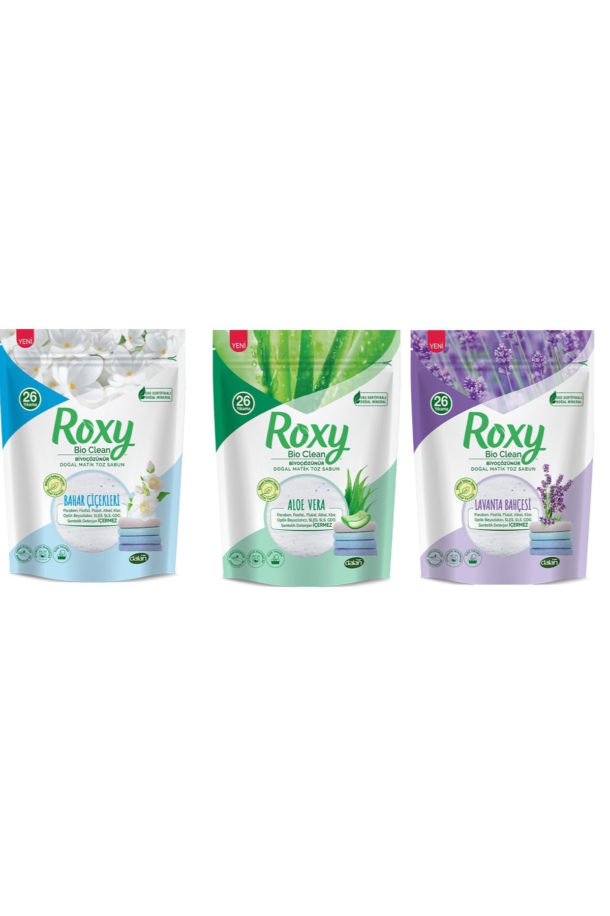 Dalan Doğal Matik Roxy Bahar Çiç. Sabun 800 gr 1 Adet Lavanta 1 Adet Aoevera 1 Adet Toplam 3 Adet