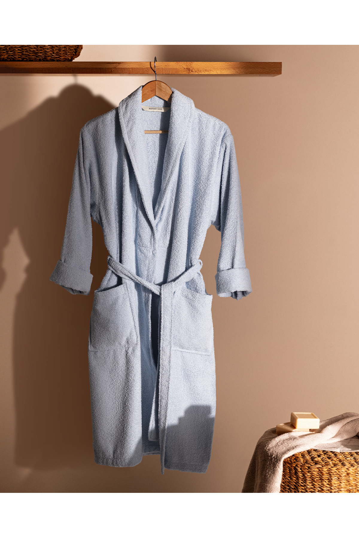 Madame Coco Belda Şalyaka Kadın %100 Pamuk Bornoz