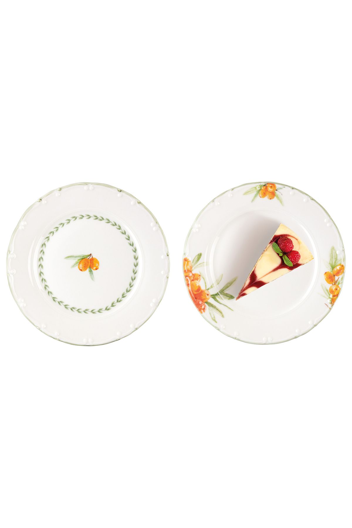 Madame Coco-Set of 6 Cake Plates with Quill Pattern - 19 cm 3