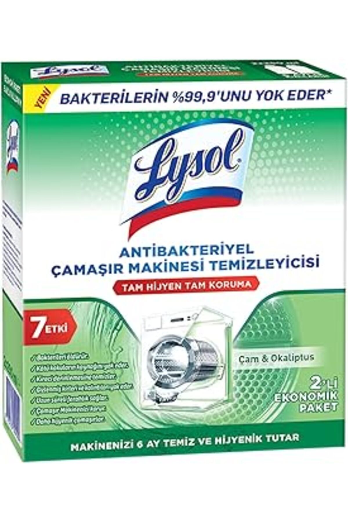 shop Lysol Antibakteriyel Çamaşır Makinesi Temizleyici Çam Ve Okaliptus Ferahlığı 250 Ml