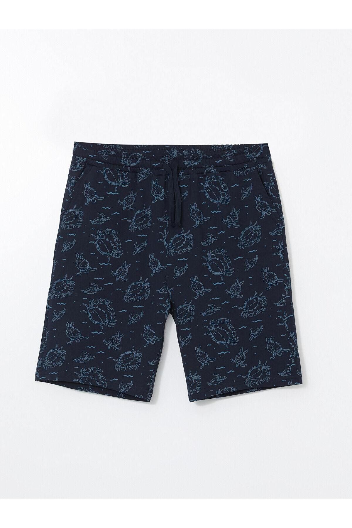 LC Waikiki-Ανδρικό σορτς με πυτζάμες Standard Fit 1