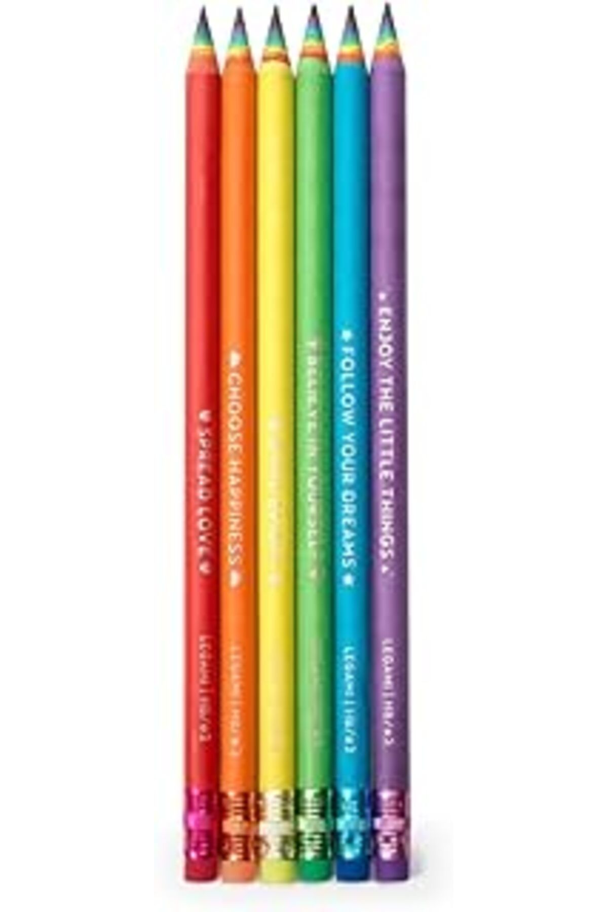 Hepta Collection Legami 6'Lı Kurşun Kalem Seti Happiness Forever