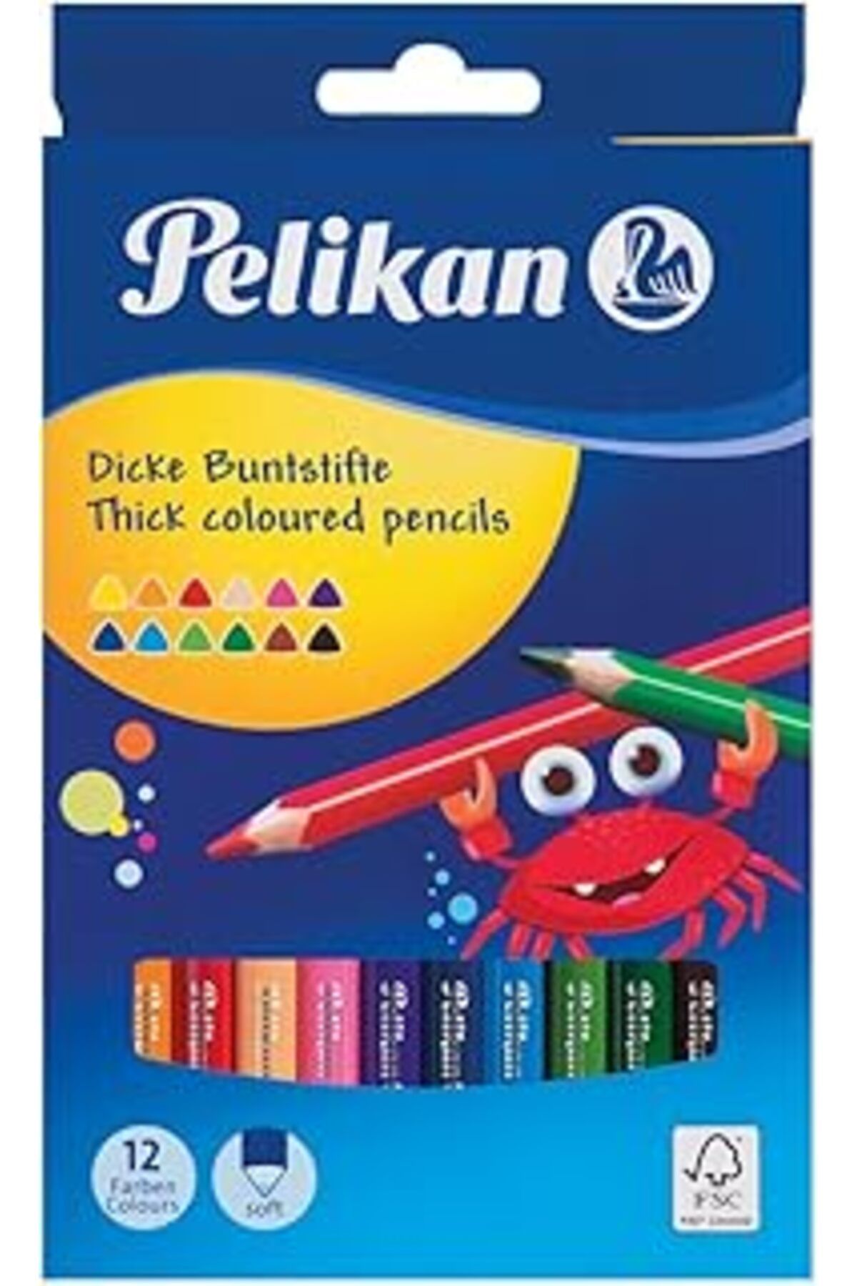 NETWORK ART Pelikan renkli üçgen 12 Adet 4012700724038