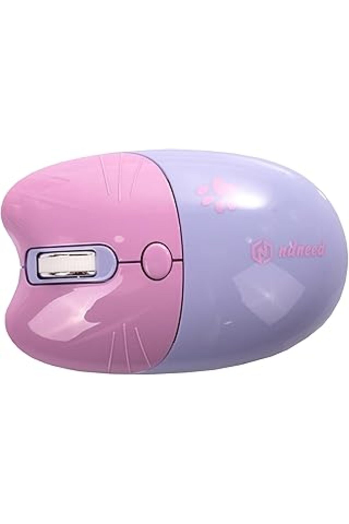 karadağsb Ndneed Sevimli Kedi Kablosuz Mor Mouse Bluetooth + 2.4G Dual Mode