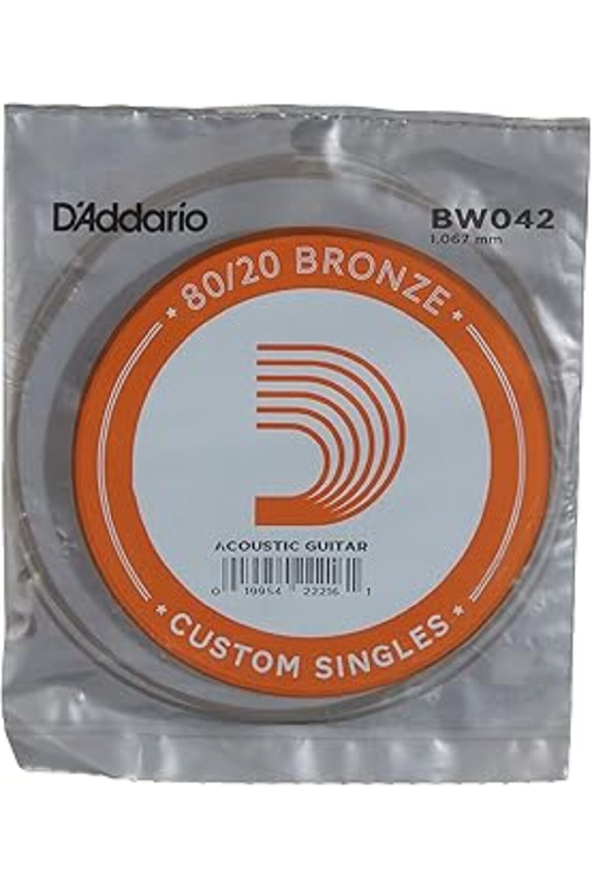 jupiter global bazaar D'Addario Bw042 Akustik Tek Tel, 80/20 Bronze Wound, 042, (La) Pak