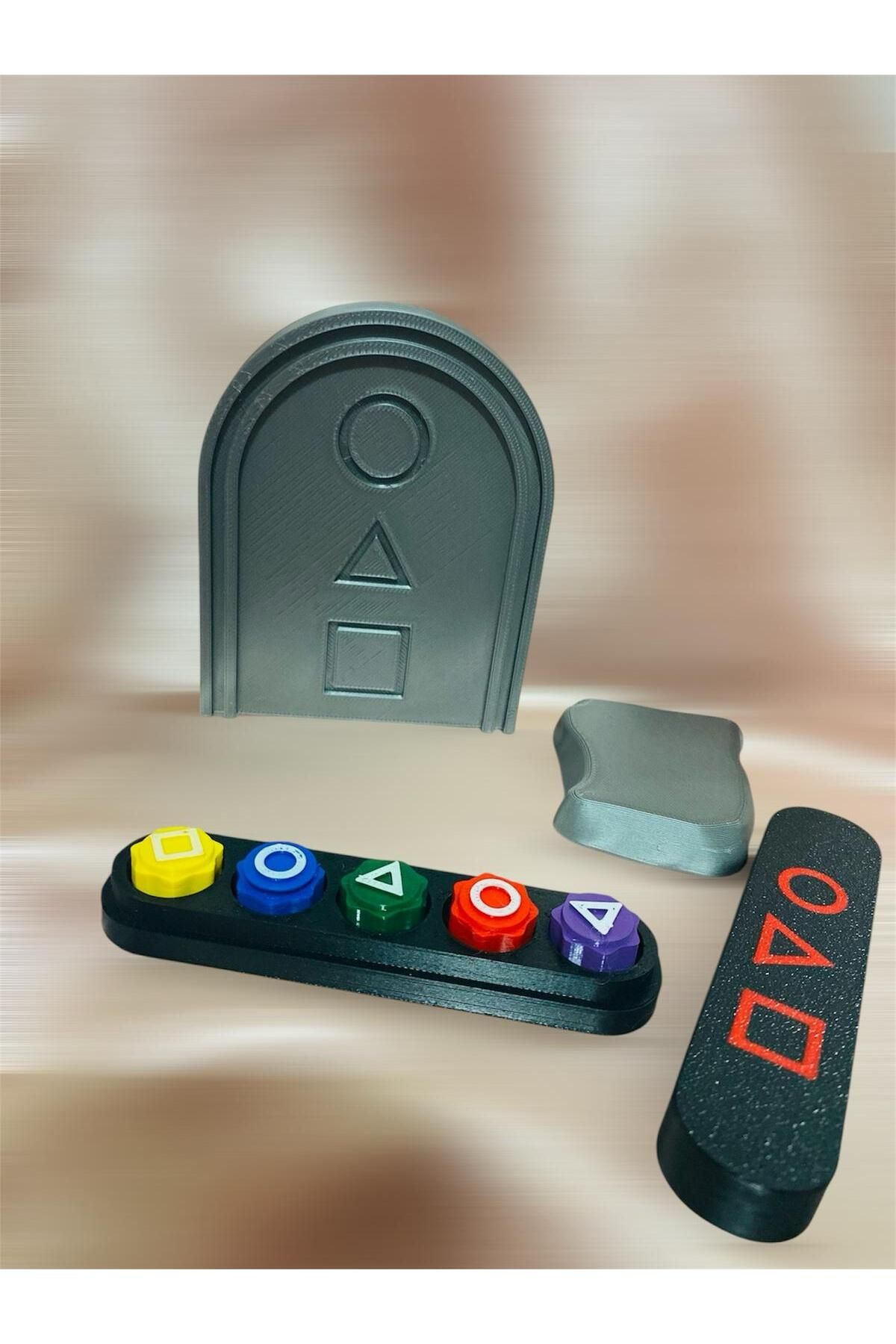 Eta3d Squid Game %100 Dolgulu Uçan Taş Ve Kutulu Kumlu 5 Taş Oyun Seti