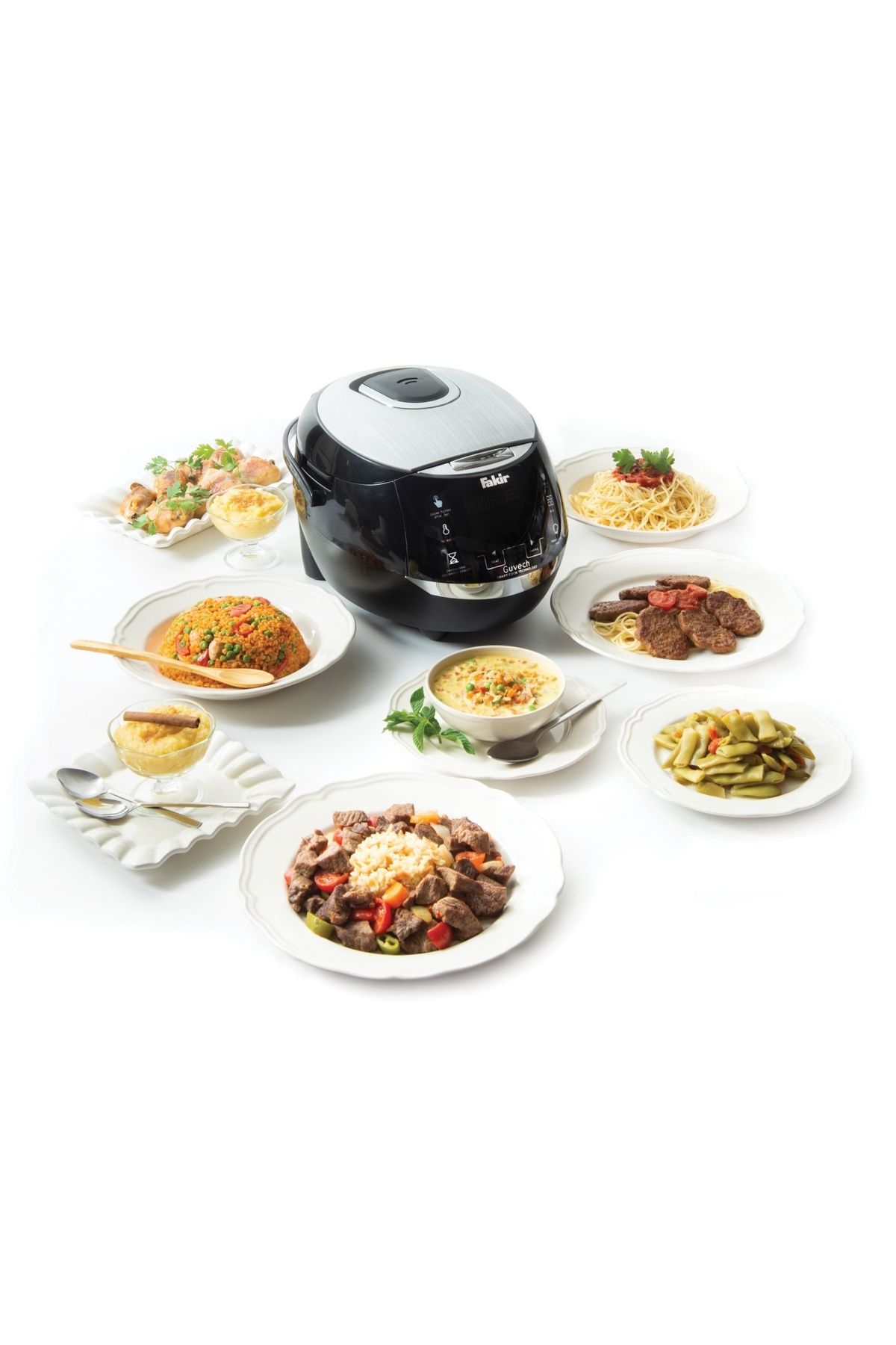 Fakir-Multicooker Guvech, 20 de programe incl. Abur si Sous-vide, 1000W, 5 L, Timer 24 h, Afisaj LCD 4