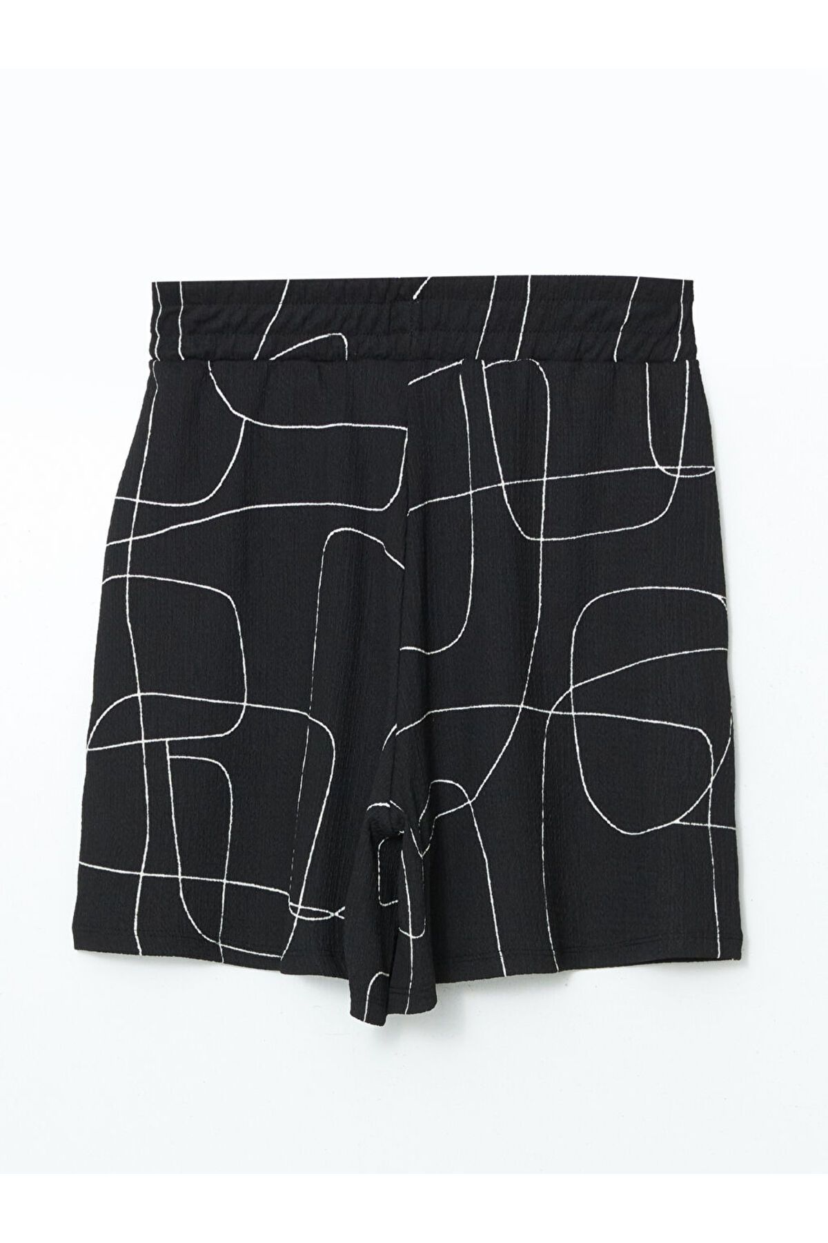 LC Waikiki-Lcw Elastic Waist Patterned Women's Shorts 2