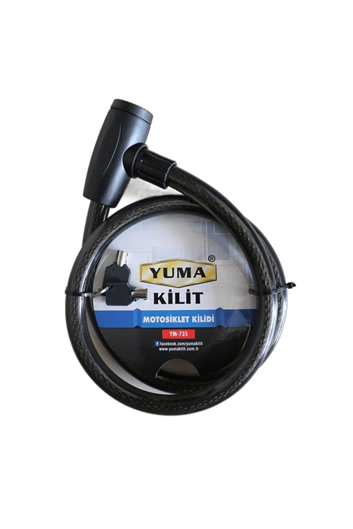 NEZADE STORE Yuma Ym-735 120 Cm 20 Mm Motorsiklet Kilidi - Lisinya