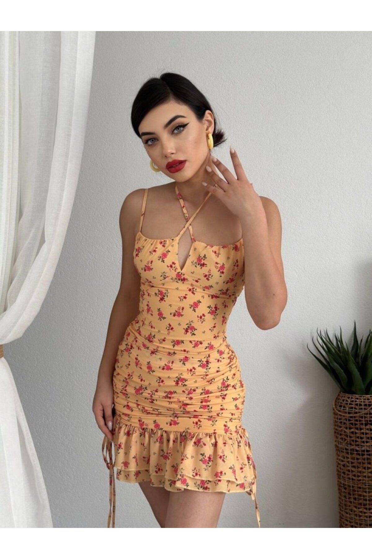 MRA Fashion Darcie İp Askılı Elbise