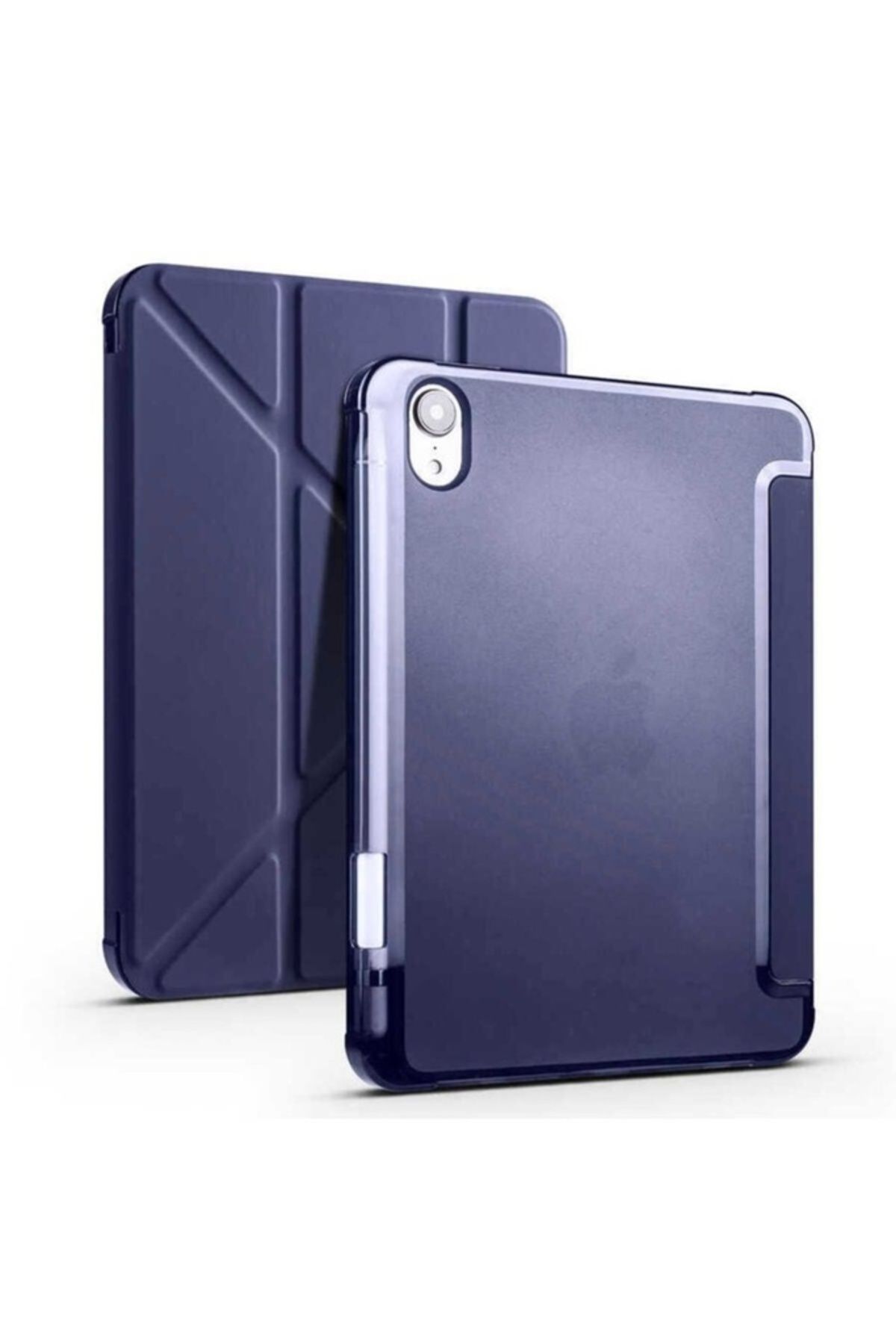 morfide-Apple iPad Mini 2021 (6Th Generation) Compatible Case Zore Tri Folding Case with Pen Compartment and Stand 1